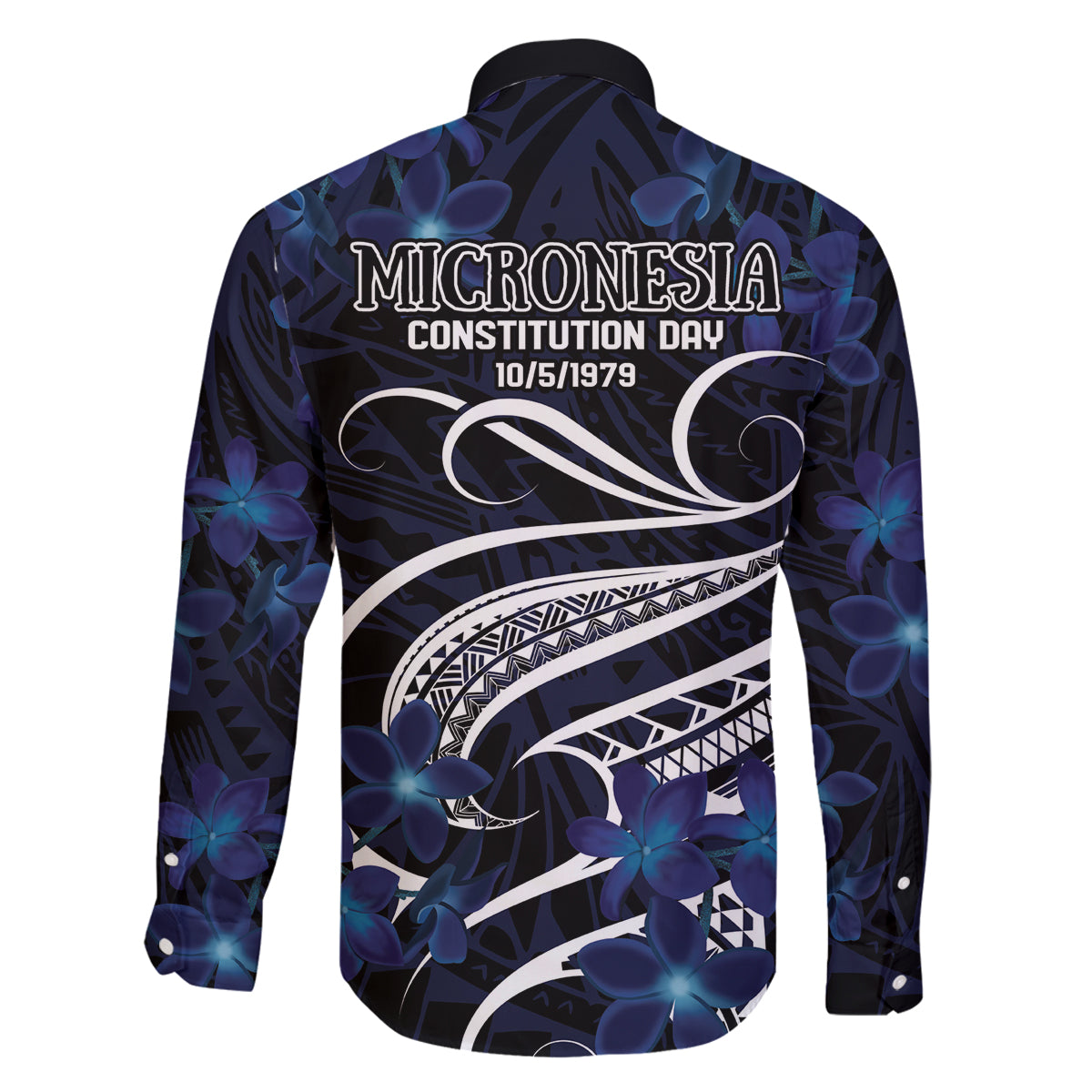 Micronesia Constitution Day Family Matching Puletasi and Hawaiian Shirt Since 1979 with Polynesian Hibiscus Pattern