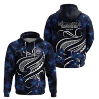 Micronesia Constitution Day Hoodie Since 1979 with Polynesian Hibiscus Pattern LT9 - Polynesian Pride