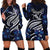 Micronesia Constitution Day Hoodie Dress Since 1979 with Polynesian Hibiscus Pattern