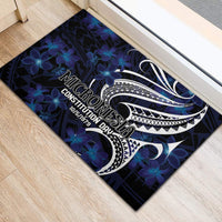 Micronesia Constitution Day Rubber Doormat Since 1979 with Polynesian Hibiscus Pattern LT9 - Polynesian Pride
