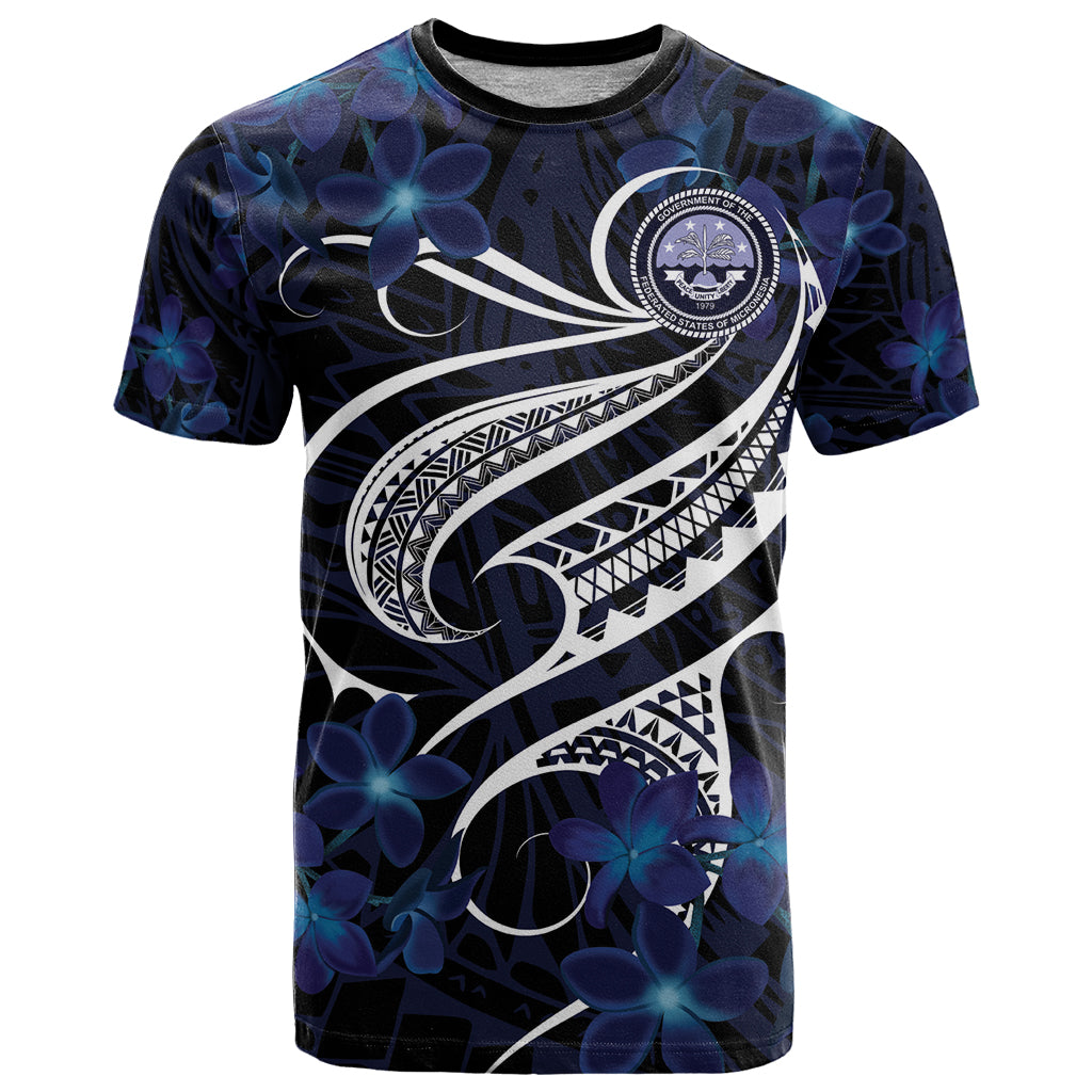 Micronesia Constitution Day T Shirt Since 1979 with Polynesian Hibiscus Pattern