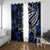 Micronesia Constitution Day Window Curtain Since 1979 with Polynesian Hibiscus Pattern