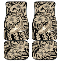 Polynesian Shark Tribal Tattoo Car Mats Beige Style LT9 - Polynesian Pride