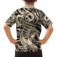Polynesian Shark Tribal Tattoo Hawaiian Shirt Beige Style LT9 - Polynesian Pride