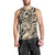 Polynesian Shark Tribal Tattoo Men Tank Top Beige Style