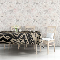 Polynesian Shark Tribal Tattoo Tablecloth Beige Style LT9 - Polynesian Pride