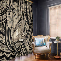 Polynesian Shark Tribal Tattoo Window Curtain Beige Style LT9 - Polynesian Pride