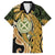 Wallis and Futuna Victory Day Family Matching Off The Shoulder Long Sleeve Dress and Hawaiian Shirt Since 1945 with Polynesian Platinum Floral Tribal