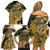 Wallis and Futuna Victory Day Family Matching Off Shoulder Short Dress and Hawaiian Shirt Since 1945 with Polynesian Platinum Floral Tribal