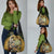 Wallis and Futuna Victory Day Grocery Bag Since 1945 with Polynesian Platinum Floral Tribal