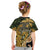 Wallis and Futuna Victory Day Kid T Shirt Since 1945 with Polynesian Platinum Floral Tribal