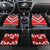 Personalised Wallis et Futuna Car Mats Hibiscus and Polynesian Tribal Tattoos