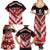 Personalised Wallis et Futuna Family Matching Summer Maxi Dress and Hawaiian Shirt Hibiscus and Polynesian Tribal Tattoos