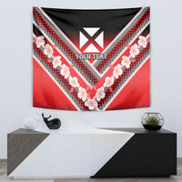 Personalised Wallis et Futuna Tapestry Hibiscus and Polynesian Tribal Tattoos LT9 - Polynesian Pride