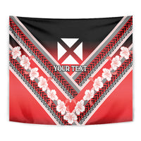 Personalised Wallis et Futuna Tapestry Hibiscus and Polynesian Tribal Tattoos LT9 - Polynesian Pride