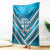 Custom Fiji Rugby Blanket Fijian Warrior With Polynesian Tribal Tattoos