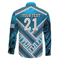 Custom Fiji Rugby Family Matching Long Sleeve Bodycon Dress and Hawaiian Shirt Fijian Warrior With Polynesian Tribal Tattoos