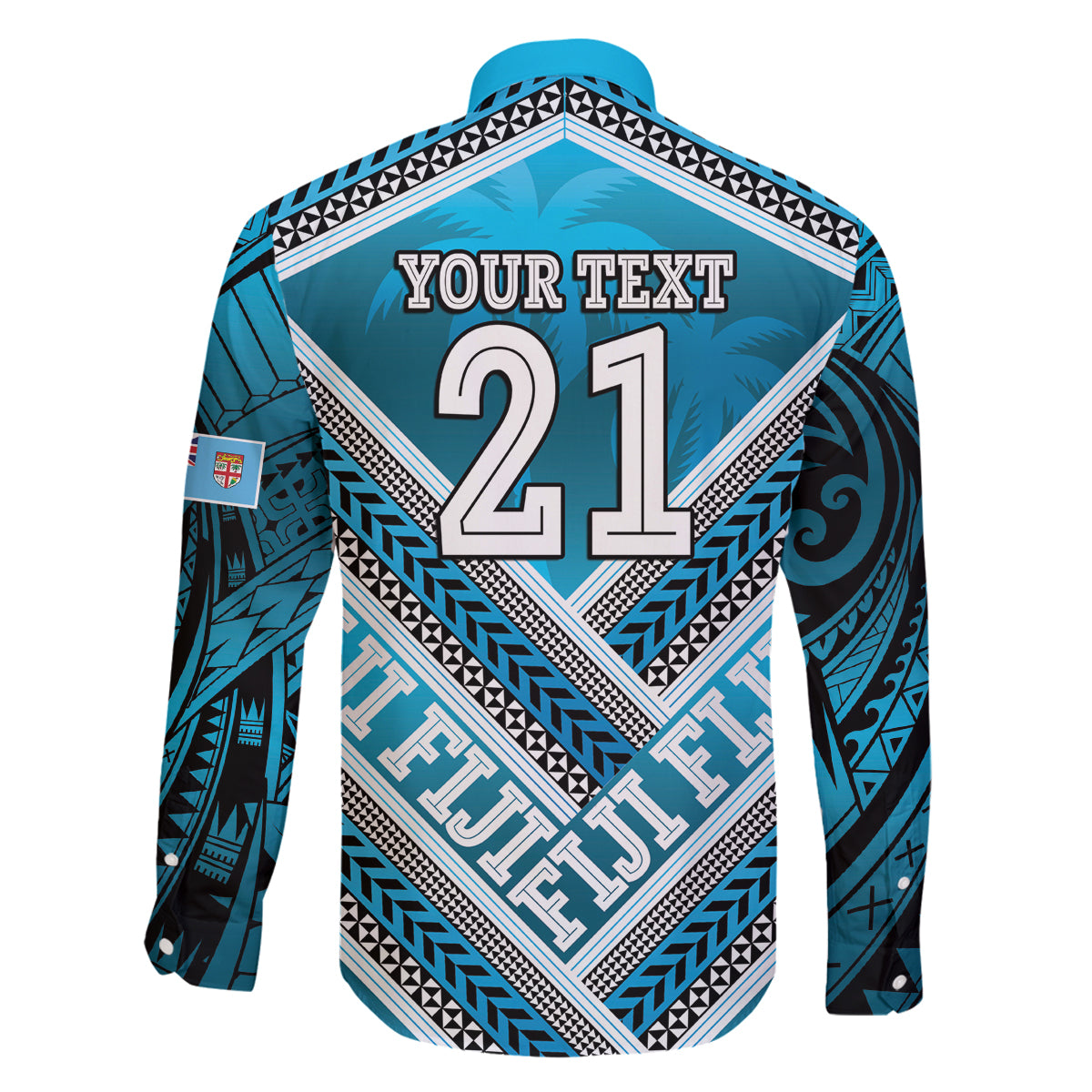 Custom Fiji Rugby Family Matching Off Shoulder Short Dress and Hawaiian Shirt Fijian Warrior With Polynesian Tribal Tattoos