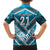 Custom Fiji Rugby Family Matching Puletasi and Hawaiian Shirt Fijian Warrior With Polynesian Tribal Tattoos