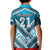 Custom Fiji Rugby Kid Polo Shirt Fijian Warrior With Polynesian Tribal Tattoos