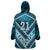 Custom Fiji Rugby Wearable Blanket Hoodie Fijian Warrior With Polynesian Tribal Tattoos