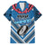 Custom Manuma Samoa Rugby Family Matching Long Sleeve Bodycon Dress and Hawaiian Shirt Ula fala Samoan Siva Tau Tribal