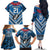 Custom Manuma Samoa Rugby Family Matching Off The Shoulder Long Sleeve Dress and Hawaiian Shirt Ula fala Samoan Siva Tau Tribal