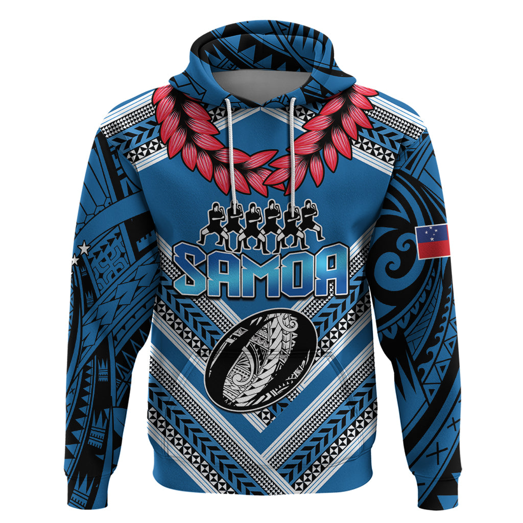 Custom Manuma Samoa Rugby Hoodie Ula fala Samoan Siva Tau Tribal