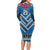 Custom Manuma Samoa Rugby Long Sleeve Bodycon Dress Ula fala Samoan Siva Tau Tribal