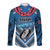 Custom Manuma Samoa Rugby Long Sleeve Button Shirt Ula fala Samoan Siva Tau Tribal