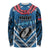 Custom Manuma Samoa Rugby Long Sleeve Shirt Ula fala Samoan Siva Tau Tribal