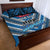 Custom Manuma Samoa Rugby Quilt Bed Set Ula fala Samoan Siva Tau Tribal