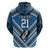 Custom Manuma Samoa Rugby Zip Hoodie Ula fala Samoan Siva Tau Tribal