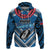 Custom Manuma Samoa Rugby Zip Hoodie Ula fala Samoan Siva Tau Tribal