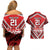 Custom Tonga Rugby Couples Matching Off Shoulder Short Dress and Hawaiian Shirt Tonga Sipi Tau Ngatu Tribal Pattern