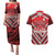 Custom Tonga Rugby Couples Matching Puletasi and Hawaiian Shirt Tonga Sipi Tau Ngatu Tribal Pattern