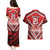 Custom Tonga Rugby Couples Matching Puletasi and Hawaiian Shirt Tonga Sipi Tau Ngatu Tribal Pattern