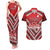 Custom Tonga Rugby Couples Matching Tank Maxi Dress and Hawaiian Shirt Tonga Sipi Tau Ngatu Tribal Pattern