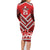 Custom Tonga Rugby Family Matching Long Sleeve Bodycon Dress and Hawaiian Shirt Tonga Sipi Tau Ngatu Tribal Pattern