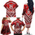 Custom Tonga Rugby Family Matching Off The Shoulder Long Sleeve Dress and Hawaiian Shirt Tonga Sipi Tau Ngatu Tribal Pattern