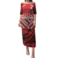 Custom Tonga Rugby Family Matching Puletasi and Hawaiian Shirt Tonga Sipi Tau Ngatu Tribal Pattern