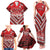 Custom Tonga Rugby Family Matching Tank Maxi Dress and Hawaiian Shirt Tonga Sipi Tau Ngatu Tribal Pattern