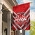 Custom Tonga Rugby Garden Flag Tonga Sipi Tau Ngatu Tribal Pattern