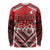 Custom Tonga Rugby Long Sleeve Shirt Tonga Sipi Tau Ngatu Tribal Pattern