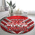 Custom Tonga Rugby Round Carpet Tonga Sipi Tau Ngatu Tribal Pattern