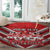 Custom Tonga Rugby Round Carpet Tonga Sipi Tau Ngatu Tribal Pattern