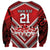 Custom Tonga Rugby Sweatshirt Tonga Sipi Tau Ngatu Tribal Pattern