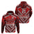 Custom Tonga Rugby Zip Hoodie Tonga Sipi Tau Ngatu Tribal Pattern