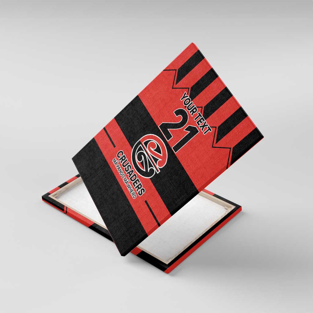 New Zealand Rugby Pacific Custom Canvas Wall Art Whatumoana Classic Retro 2025 LT9 With Frame Red - Polynesian Pride