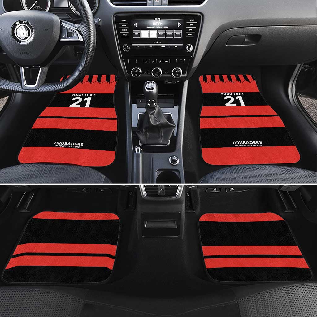 New Zealand Rugby Pacific Custom Car Mats Whatumoana Classic Retro 2025 LT9 Set 4pcs Red - Polynesian Pride